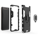 PC + TPU Shockproof Protective Case for Galaxy A80 / A90, with Magnetic Ring Holder (Red)