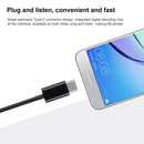 Original Huawei CM33 Type-C Headset Wire Control In-Ear Earphone with Mic for Huawei P20 Series, Mate 10 Series(Black)