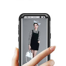 For Galaxy S8 Dropproof 3 in 1 No gap in the middle Silicone sleeve for mobile phone(Black)
