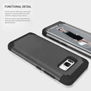 For Galaxy S8 Dropproof 3 in 1 No gap in the middle Silicone sleeve for mobile phone(Black)