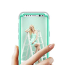 For Galaxy S8 Dropproof 3 in 1 No gap in the middle Silicone sleeve for mobile phone(Green)