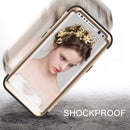 For Galaxy S8 Dropproof 3 in 1 No gap in the middle Silicone sleeve for mobile phone(Gold)