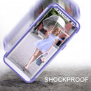 For Galaxy S8 Dropproof 3 in 1 No gap in the middle Silicone sleeve for mobile phone(Purple)