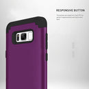 For Galaxy S8 Dropproof 3 in 1 No gap in the middle Silicone sleeve for mobile phone(Brown)