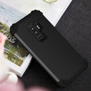 For Galaxy S9+ Dropproof 3 in 1 No Gap in the Middle Silicone Sleeve Protective Case(Black)