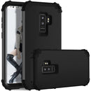 For Galaxy S9+ Dropproof 3 in 1 No Gap in the Middle Silicone Sleeve Protective Case(Black)