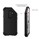 For Galaxy S9+ Dropproof 3 in 1 No Gap in the Middle Silicone Sleeve Protective Case(Black)