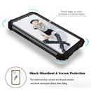 For Galaxy S9+ Dropproof 3 in 1 No Gap in the Middle Silicone Sleeve Protective Case(Black)