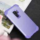 For Galaxy S9+ Dropproof 3 in 1 No Gap in the Middle Silicone Sleeve Protective Case(Light Purple)