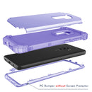For Galaxy S9+ Dropproof 3 in 1 No Gap in the Middle Silicone Sleeve Protective Case(Light Purple)