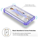 For Galaxy S9+ Dropproof 3 in 1 No Gap in the Middle Silicone Sleeve Protective Case(Light Purple)