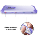 For Galaxy S9+ Dropproof 3 in 1 No Gap in the Middle Silicone Sleeve Protective Case(Light Purple)