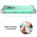 For Galaxy S9+ Dropproof 3 in 1 No Gap in the Middle Silicone Sleeve Protective Case(Mint Green)