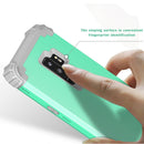 For Galaxy S9+ Dropproof 3 in 1 No Gap in the Middle Silicone Sleeve Protective Case(Mint Green)