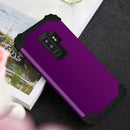 For Galaxy S9+ Dropproof 3 in 1 No Gap in the Middle Silicone Sleeve Protective Case(Purple)