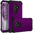 For Galaxy S9+ Dropproof 3 in 1 No Gap in the Middle Silicone Sleeve Protective Case(Purple)