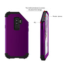 For Galaxy S9+ Dropproof 3 in 1 No Gap in the Middle Silicone Sleeve Protective Case(Purple)