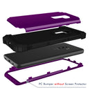 For Galaxy S9+ Dropproof 3 in 1 No Gap in the Middle Silicone Sleeve Protective Case(Purple)
