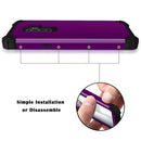 For Galaxy S9+ Dropproof 3 in 1 No Gap in the Middle Silicone Sleeve Protective Case(Purple)