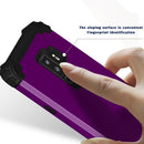 For Galaxy S9+ Dropproof 3 in 1 No Gap in the Middle Silicone Sleeve Protective Case(Purple)