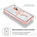 For Galaxy S9+ Dropproof 3 in 1 No Gap in the Middle Silicone Sleeve Protective Case(Rose Gold)