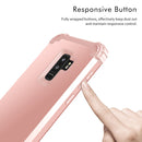 For Galaxy S9+ Dropproof 3 in 1 No Gap in the Middle Silicone Sleeve Protective Case(Rose Gold)