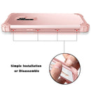 For Galaxy S9+ Dropproof 3 in 1 No Gap in the Middle Silicone Sleeve Protective Case(Rose Gold)