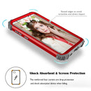 For Galaxy S9+ Dropproof 3 in 1 No Gap in the Middle Silicone Sleeve Protective Case(Red)
