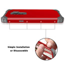 For Galaxy S9+ Dropproof 3 in 1 No Gap in the Middle Silicone Sleeve Protective Case(Red)