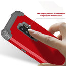 For Galaxy S9+ Dropproof 3 in 1 No Gap in the Middle Silicone Sleeve Protective Case(Red)