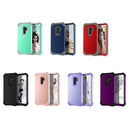 For Galaxy S9+ Dropproof 3 in 1 No Gap in the Middle Silicone Sleeve Protective Case(Light Purple)
