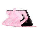 For Galaxy Note 8 Pink Marble Pattern Horizontal Flip Leather Case with Holder & Card Slots & Wallet