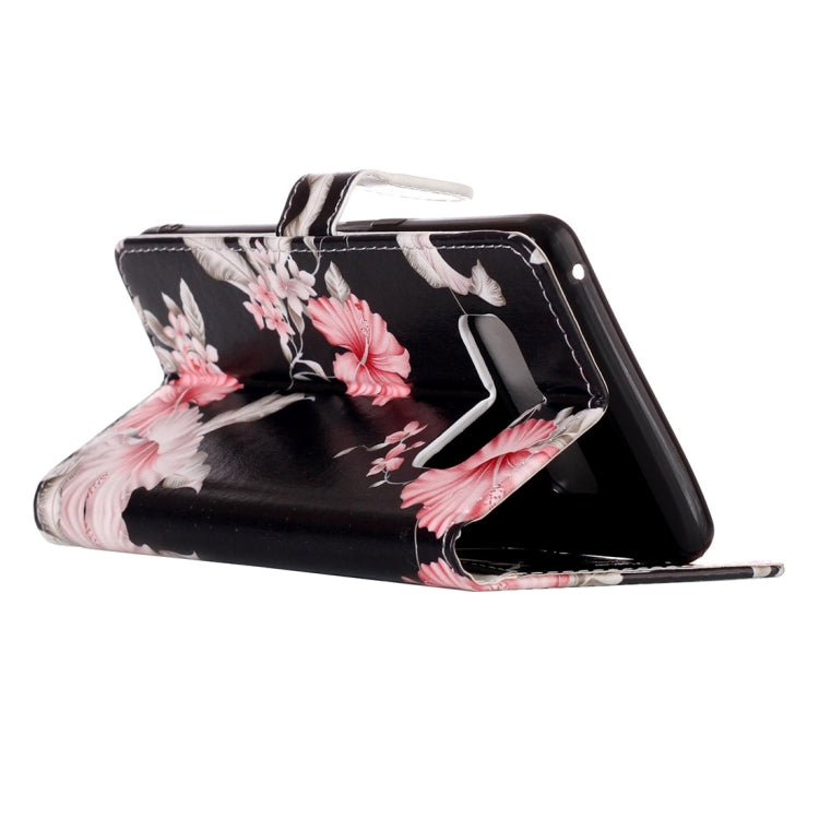 For Galaxy Note 8 Azalea Pattern Horizontal Flip Leather Case with Holder & Card Slots & Wallet