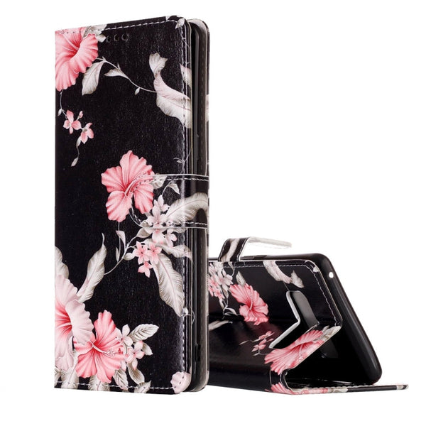 For Galaxy Note 8 Azalea Pattern Horizontal Flip Leather Case with Holder & Card Slots & Wallet