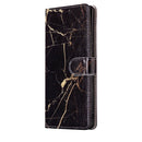 For Galaxy Note 8 Black Gold Marble Pattern Horizontal Flip Leather Case with Holder & Card Slots & Wallet