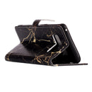 For Galaxy Note 8 Black Gold Marble Pattern Horizontal Flip Leather Case with Holder & Card Slots & Wallet