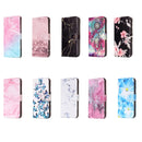 For Galaxy Note 8 Black Gold Marble Pattern Horizontal Flip Leather Case with Holder & Card Slots & Wallet
