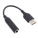 Type-C Male to 3.5mm Female Earphone Adapter Audio Adapter(Black)