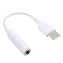 Type-C Male to 3.5mm Female Earphone Adapter Audio Adapter (White)