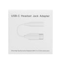 Type-C Male to 3.5mm Female Earphone Adapter Audio Adapter (White)