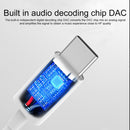 Type-C Male to 3.5mm Female Earphone Adapter Audio Adapter (White)