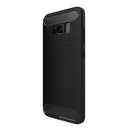 For Galaxy S8 + / G9550 Brushed Carbon Fiber Texture Shockproof TPU Protective Cover Case(Black)