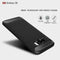 For Galaxy S8 Brushed Carbon Fiber Texture Shockproof TPU Protective Cover Case (Dark Blue)