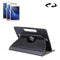 7 inch Tablets Leather Case Crazy Horse Texture 360 Degrees Rotation Protective Case Shell with Holder for Galaxy Tab A 7.0 (2016) / T280 & Tab 4 7.0 / T230 & Tab Q T2558, Colorfly G708, Asus ZenPad 7.0 Z370CG, Huawei MediaPad T1 7.0 / T1-701u(Black)