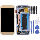LCD Screen and Digitizer Full Assembly with Frame for Galaxy S7 / G930V(Gold)