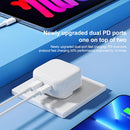 ROCK T58 35W Dual USB-C / Type-C Ports PD Charger, UK Plug