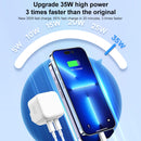 ROCK T58 35W Dual USB-C / Type-C Ports PD Charger, UK Plug