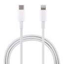 20W 9V/2A 1M USB-C / Type-C to 8 Pin PD Fast Charging Cable for iPhone, iPad, Cable Length: 1m(White)