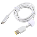 USB-C / Type-C to Big Square Male Laptop Power Charging Cable for Lenovo, Cable Length: about 1.5m(White)