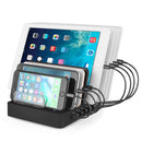 Multi-function DC5V/19.2A (Max) Output 8 Ports USB Detachable Charging Station Smart Charger, Support QC3.0(Black)